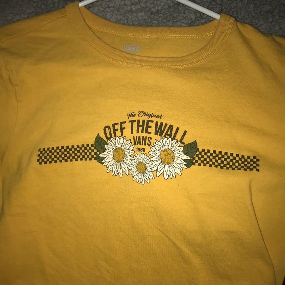 Yellow sunflower vans t shirt